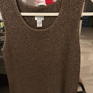 Chico’s Metallic knit top size 3 (L/XL) - Final sale price!